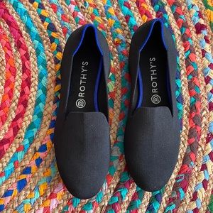 Rothy's The Loafer Black Shoes Size 10, worn once